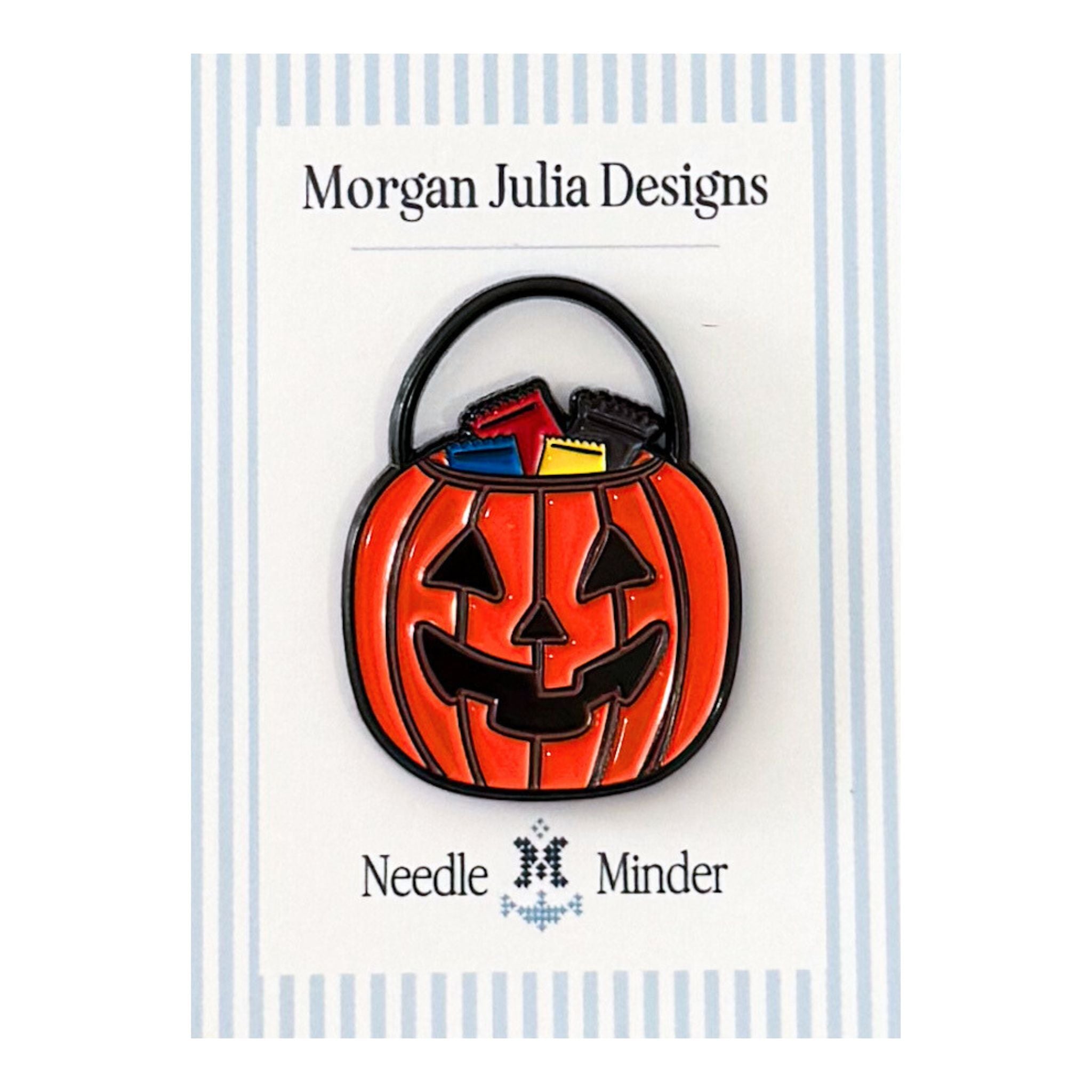 Halloween Pumpkin Basket Needle Minder – Morgan Julia Designs