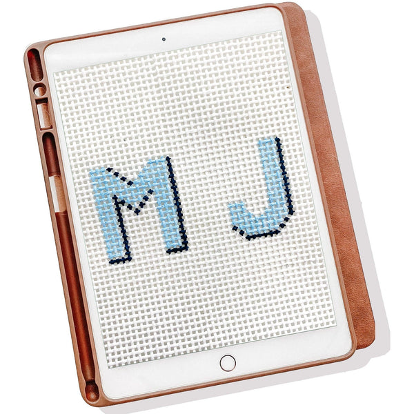 Block Letter Needlepoint Chart - Digital Download