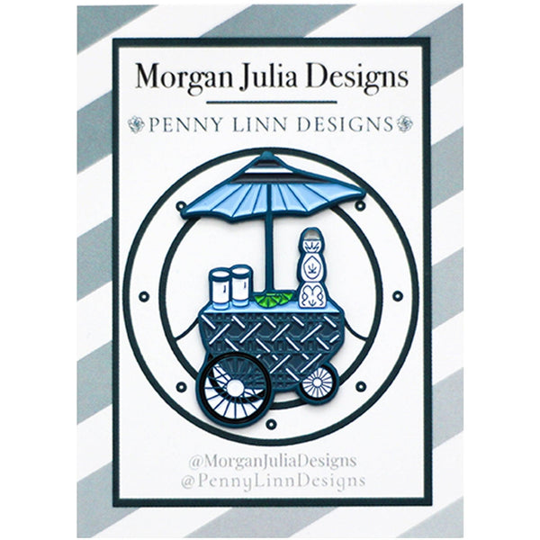 Blue Tequila Cart Needle Minder - PLD x MJD [Needlepoint Canvas and Kit] [Morgan Julia Designs]