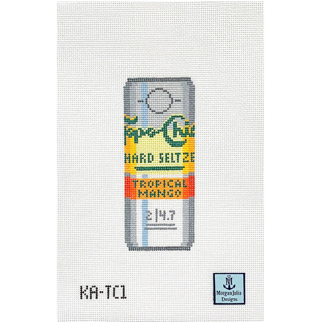 Canned Hard Mineral Water [Needlepoint Canvas and Kit] [Morgan Julia Designs]