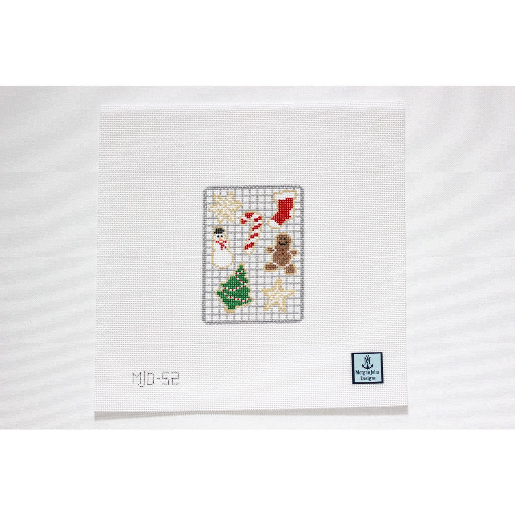 Christmas Cookies with Stitch Guide [Needlepoint Canvas and Kit] [Morgan Julia Designs]