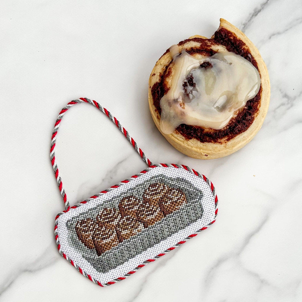 Cinnamon Rolls with Stitch Guide [Needlepoint Canvas and Kit] [Morgan Julia Designs]