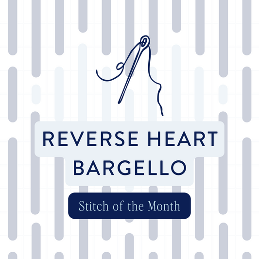 Stitch of the Month: Reverse Heart Bargello