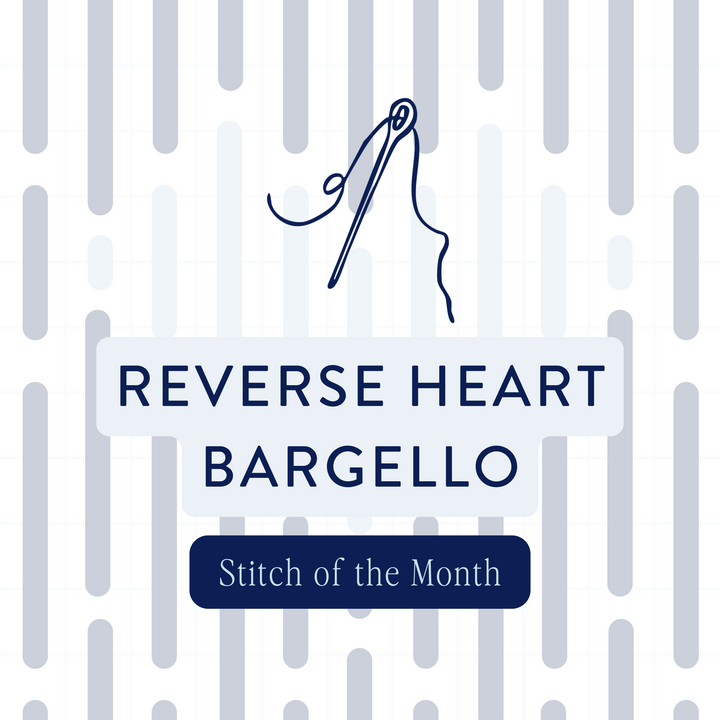 Stitch of the Month: Reverse Heart Bargello