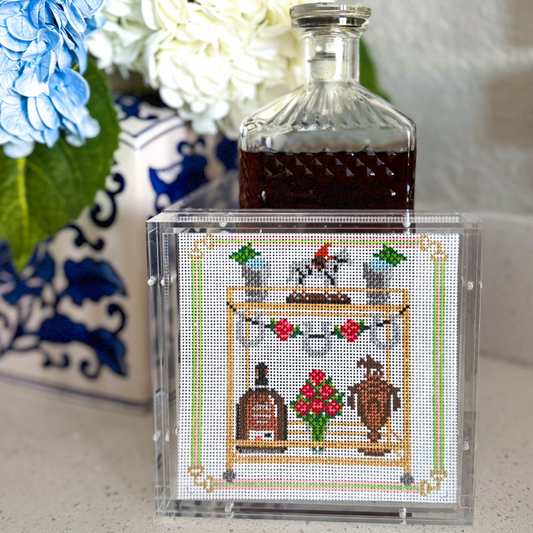 🐎 Off to the Races: Derby Bar Cart Border Pattern!