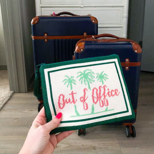 Stitching in the Sky: Tips for Traveling with Needlepoint