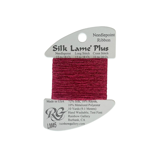 Silk Lame Plus: LM45 Deep Rose