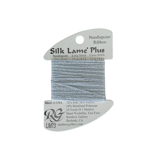 Silk Lame Plus: LM73 Pale Lavender Blue