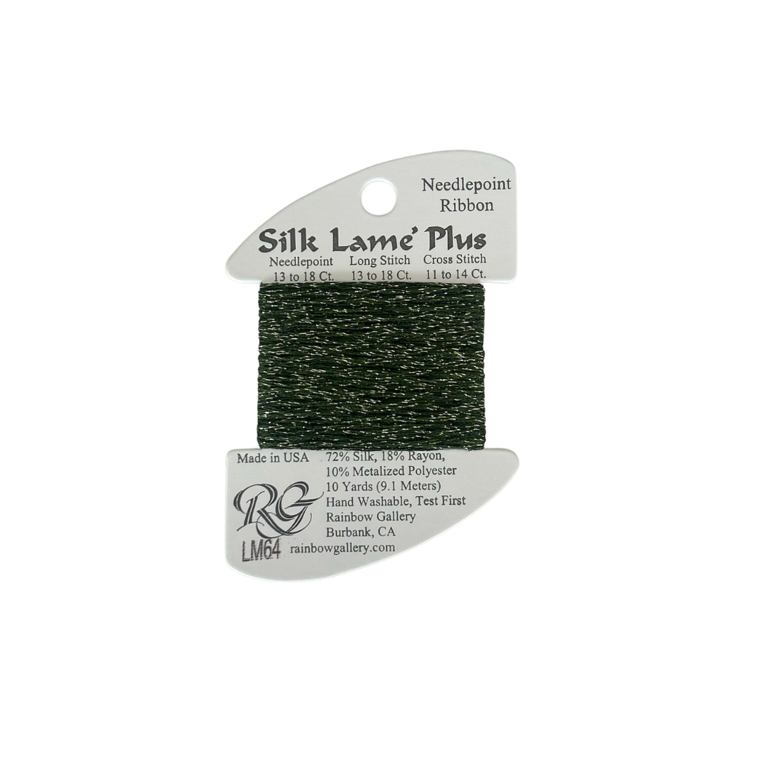 Silk Lame Plus: LM64 Deep Avocado