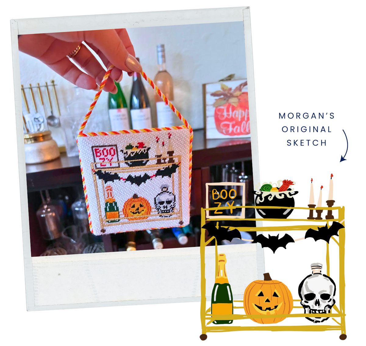 Halloween Bar Cart