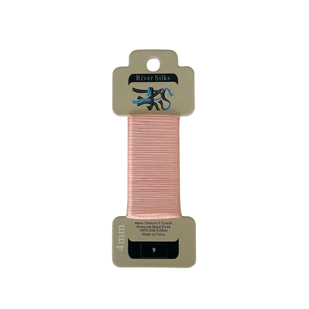 River Silks Ribbon 4mm - 9 Tropical Peach