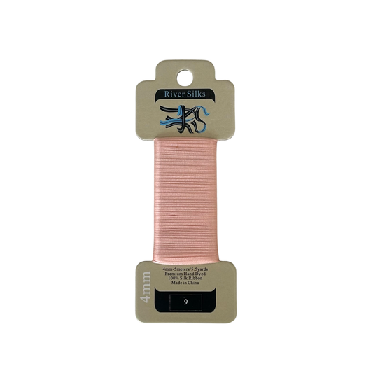 River Silks Ribbon 4mm - 9 Tropical Peach