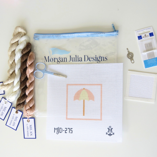 Beach Umbrella Needlepoint Beginner Kit