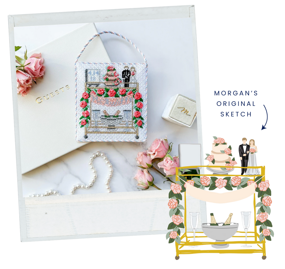 Wedding Bar Cart - Bride and Groom – Morgan Julia Designs