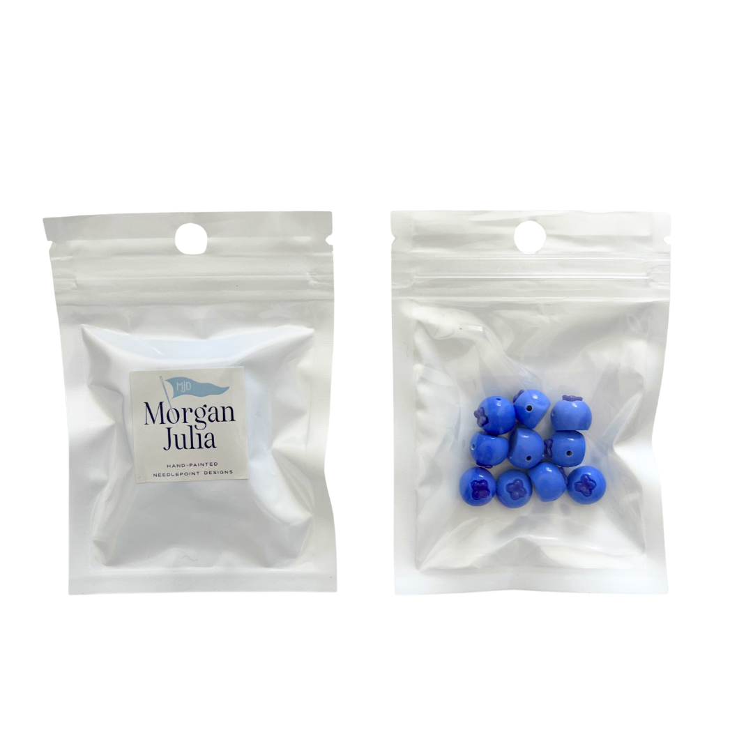 Blueberry Beads for Needlepoint Canvases