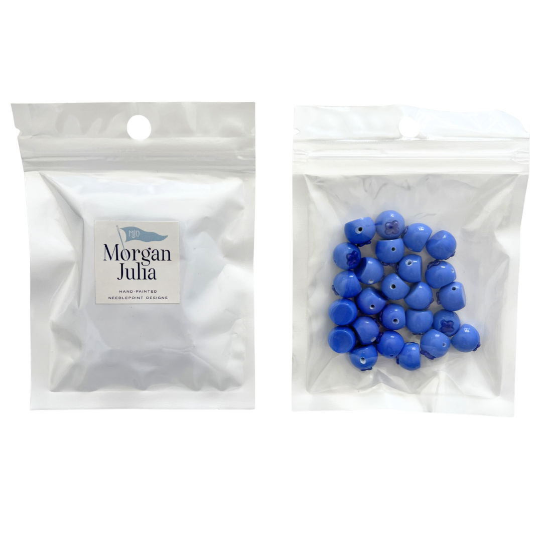 Blueberry Beads for Needlepoint Canvases