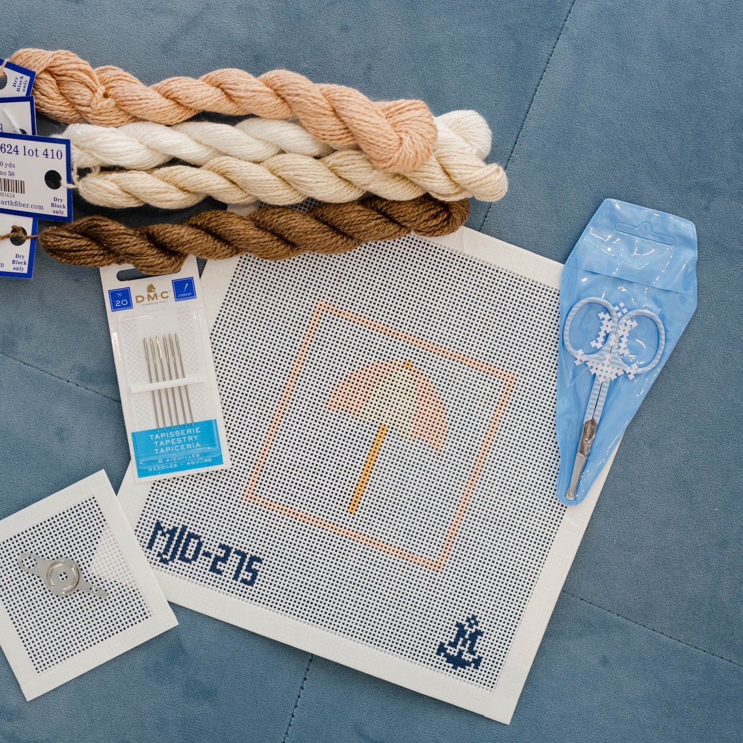 Beach Umbrella Needlepoint Beginner Kit