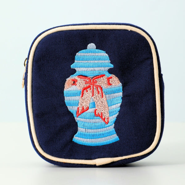 Preppy Jar Embroidered Bag