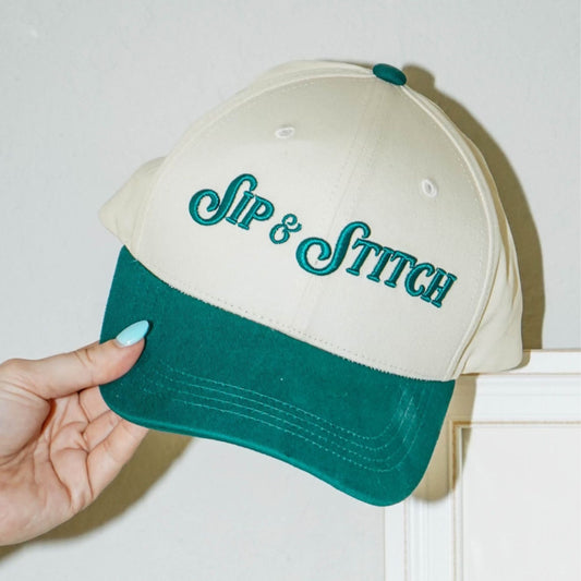 Sip & Stitch Baseball Hat