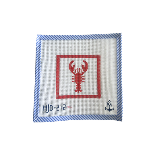 STUDIO SALE - Beginner Lobster Needlepoint Canvas