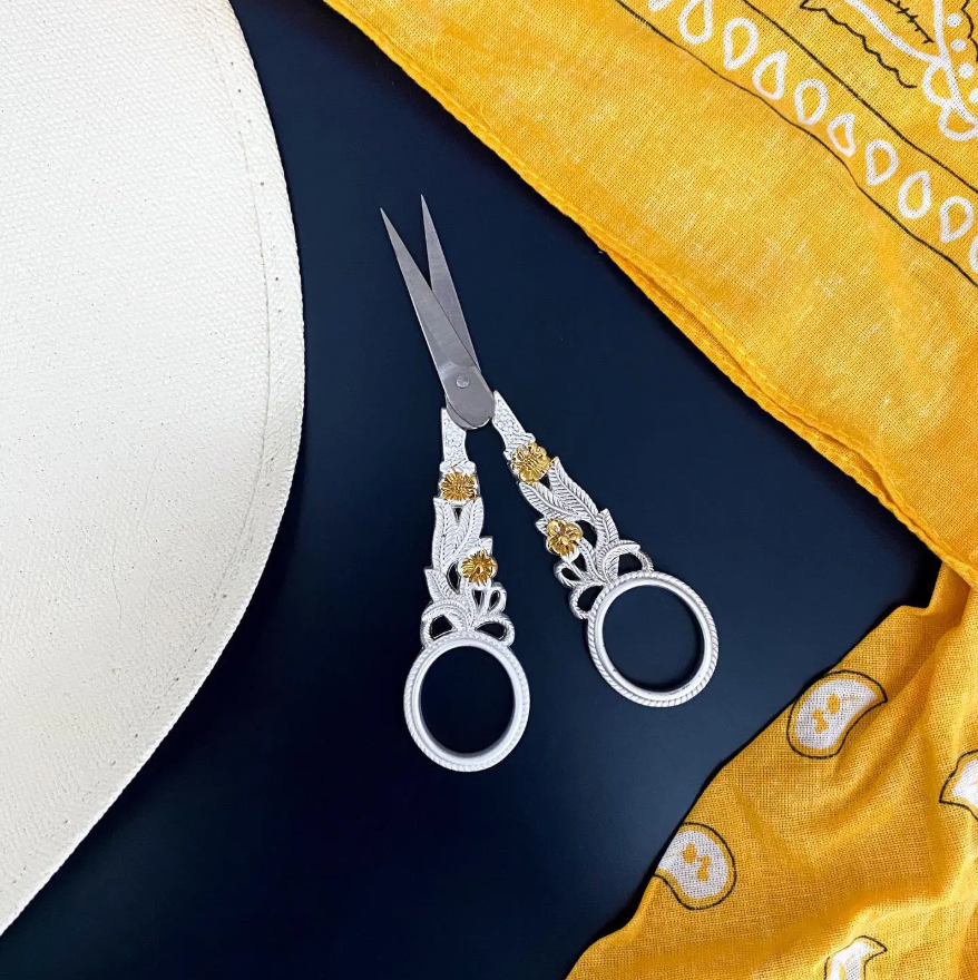 Desert Flower Embroidery Scissors
