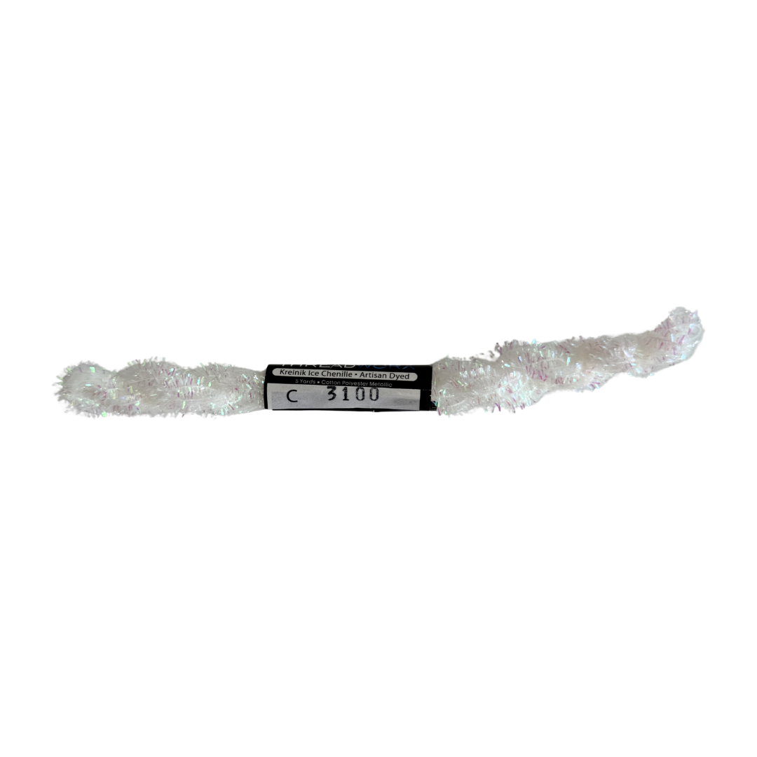 ThreadworX Overdyed Kreinik Ice Chenille -  C3100 White Crystal