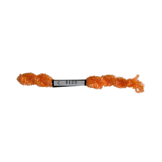 ThreadworX Overdyed Kreinik Ice Chenille - C3120 Tangerine