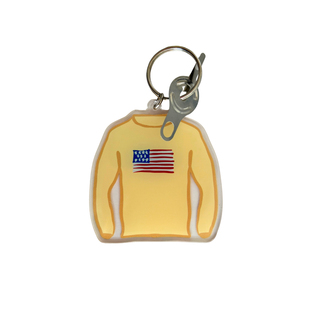 American Flag Sweater (Cream) Acrylic Needle Threader