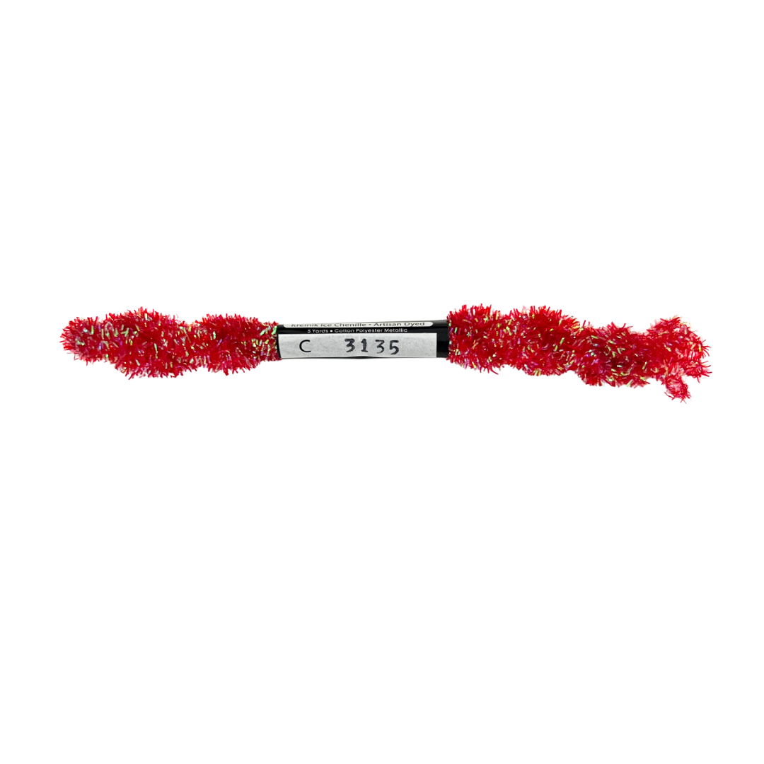 ThreadworX Overdyed Kreinik Ice Chenille - C3135 Crimson