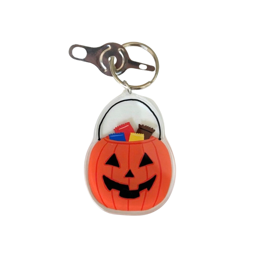 Halloween Pumpkin Basket Acrylic Needle Threader