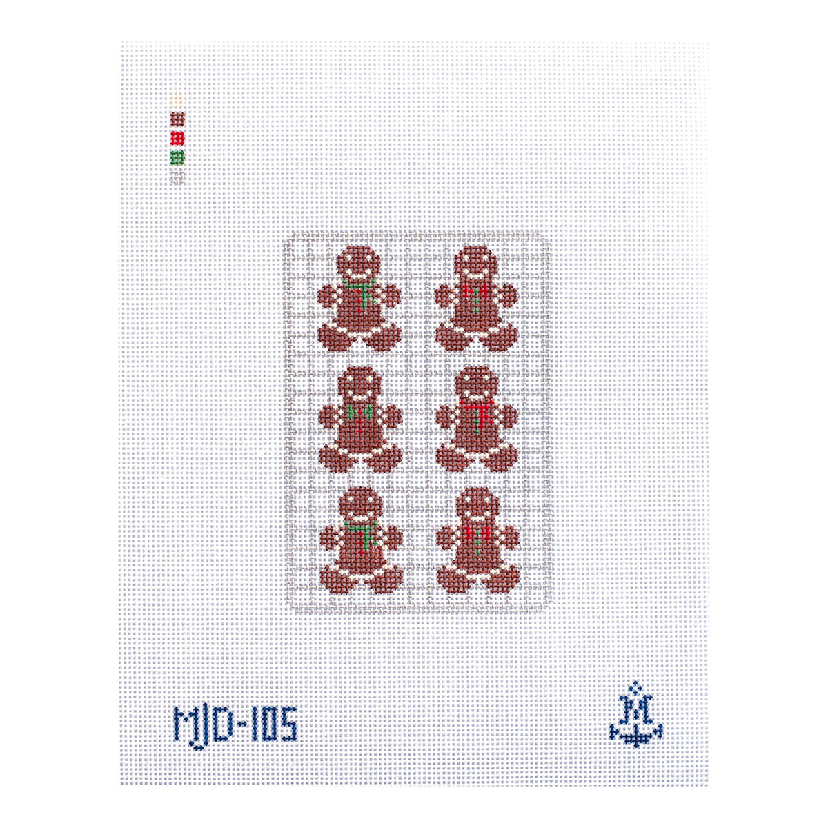 Gingerbread Cookies [Needlepoint Canvas and Kit] [Morgan Julia Designs]