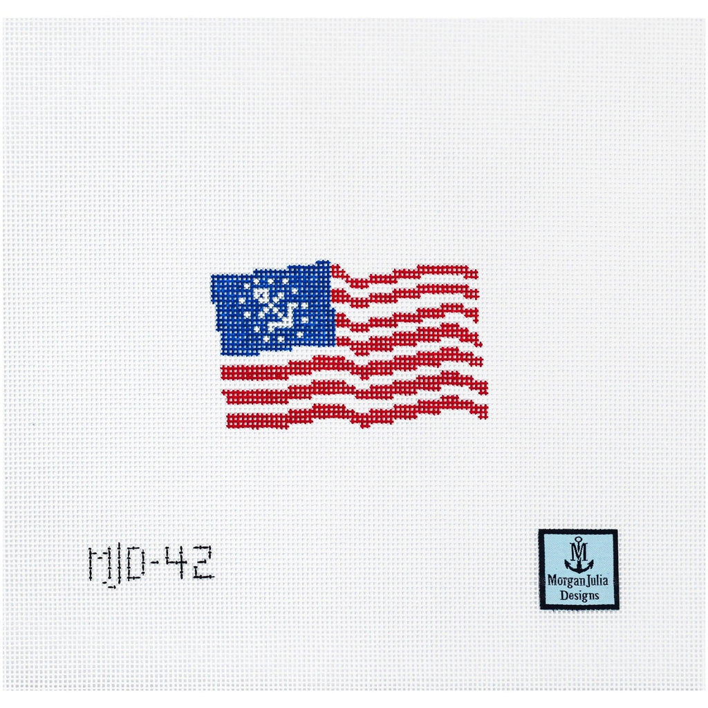 American Yacht Ensign [Needlepoint Canvas and Kit] [Morgan Julia Designs]