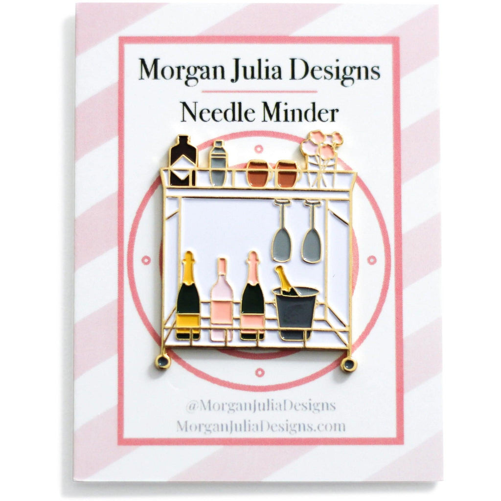 Bar Cart Needle Minder [Needlepoint Canvas and Kit] [Morgan Julia Designs]