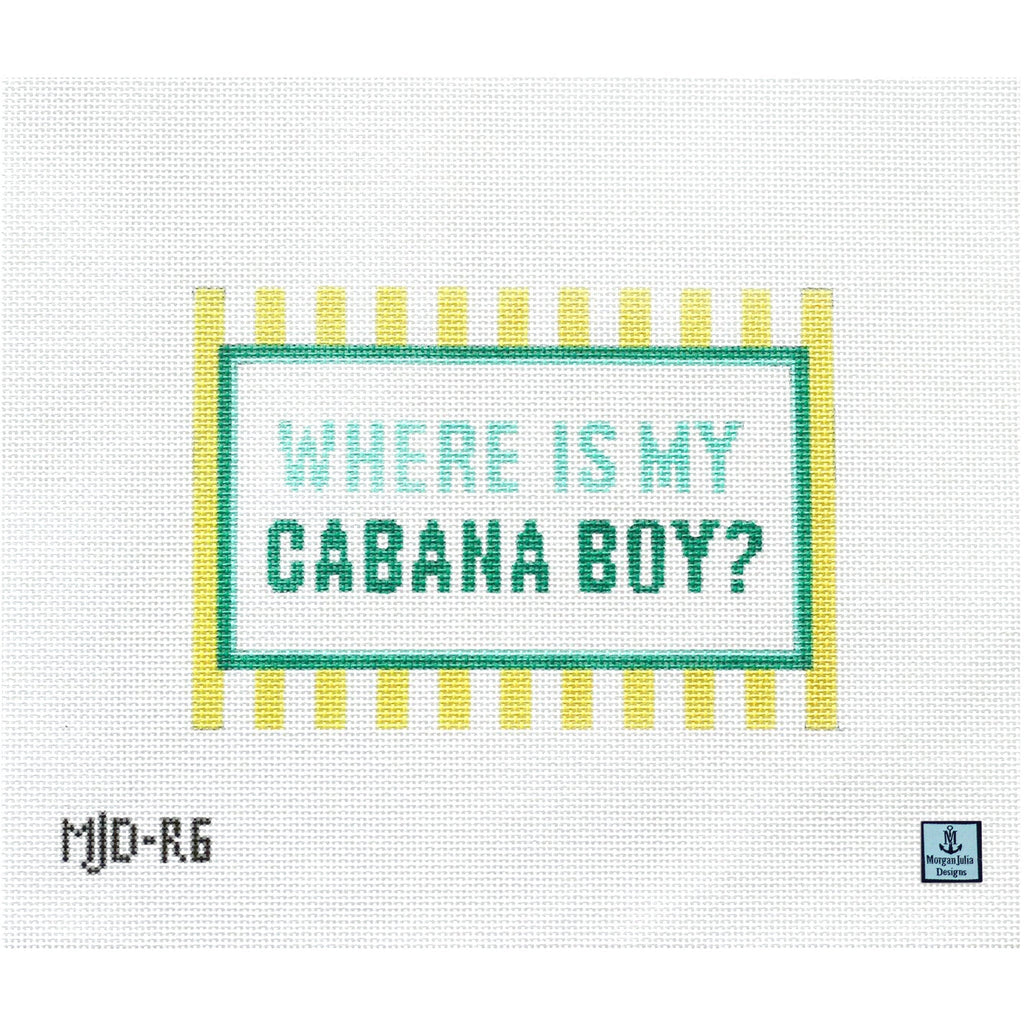 Cabana Boy Clutch [Needlepoint Canvas and Kit] [Morgan Julia Designs]