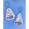 Catboat with Stitch Guide [Needlepoint Canvas and Kit] [Morgan Julia Designs]