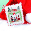 Christmas Bar Cart with Stitch Guide [Needlepoint Canvas and Kit] [Morgan Julia Designs]