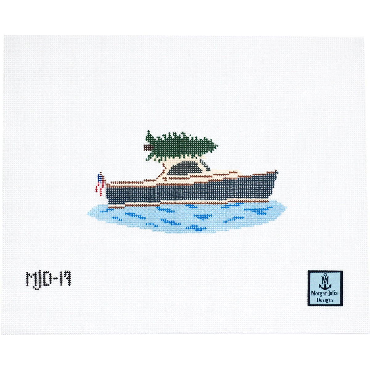 Christmas Tree Delivery [Needlepoint Canvas and Kit] [Morgan Julia Designs]