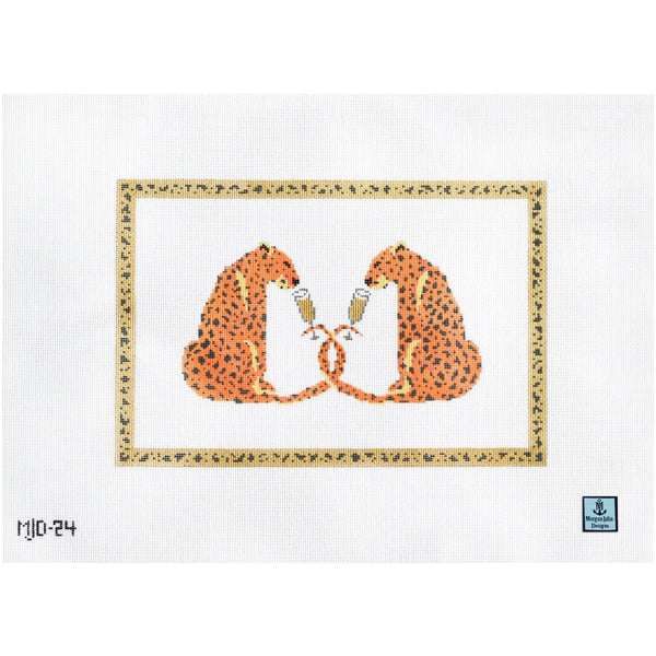 Elegant Jewels & Gems handpainted 18 mesh Needlepoint Canvas ~BB Insert~ by  LEE