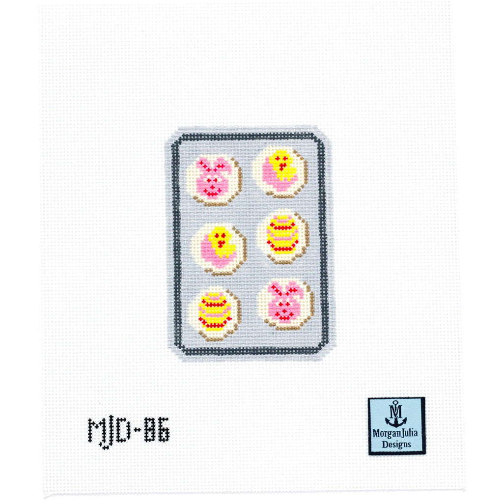 Easter Slice and Bake Cookies [Needlepoint Canvas and Kit] [Morgan Julia Designs]