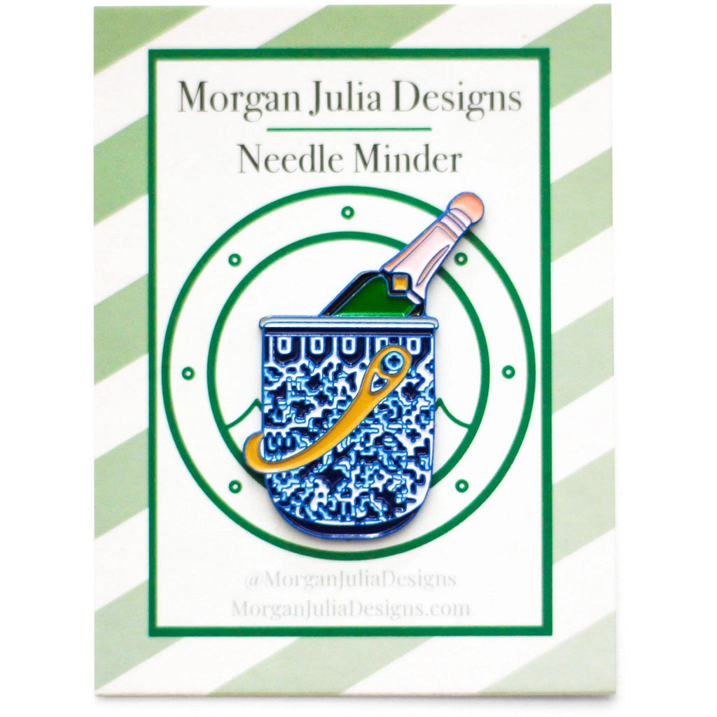 Ginger Jar Champagne Bucket Needle Minder [Needlepoint Canvas and Kit] [Morgan Julia Designs]