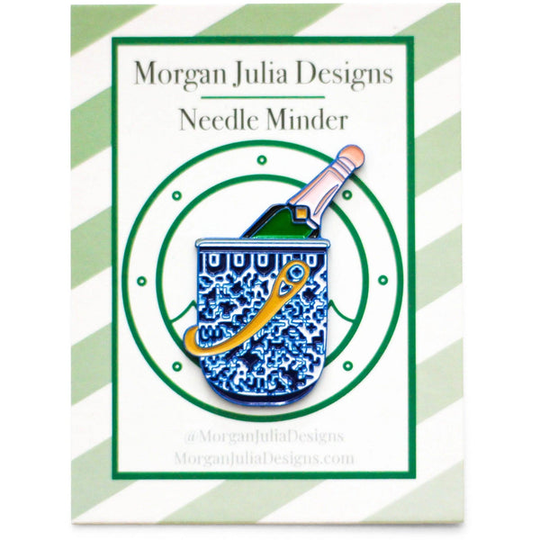 Ginger Jar Champagne Bucket Needle Minder [Needlepoint Canvas and Kit] [Morgan Julia Designs]