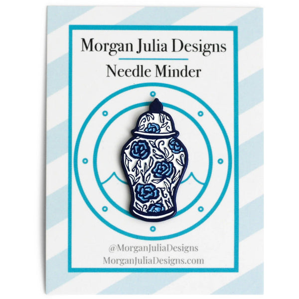 Ginger Jar Needle Minder [Needlepoint Canvas and Kit] [Morgan Julia Designs]