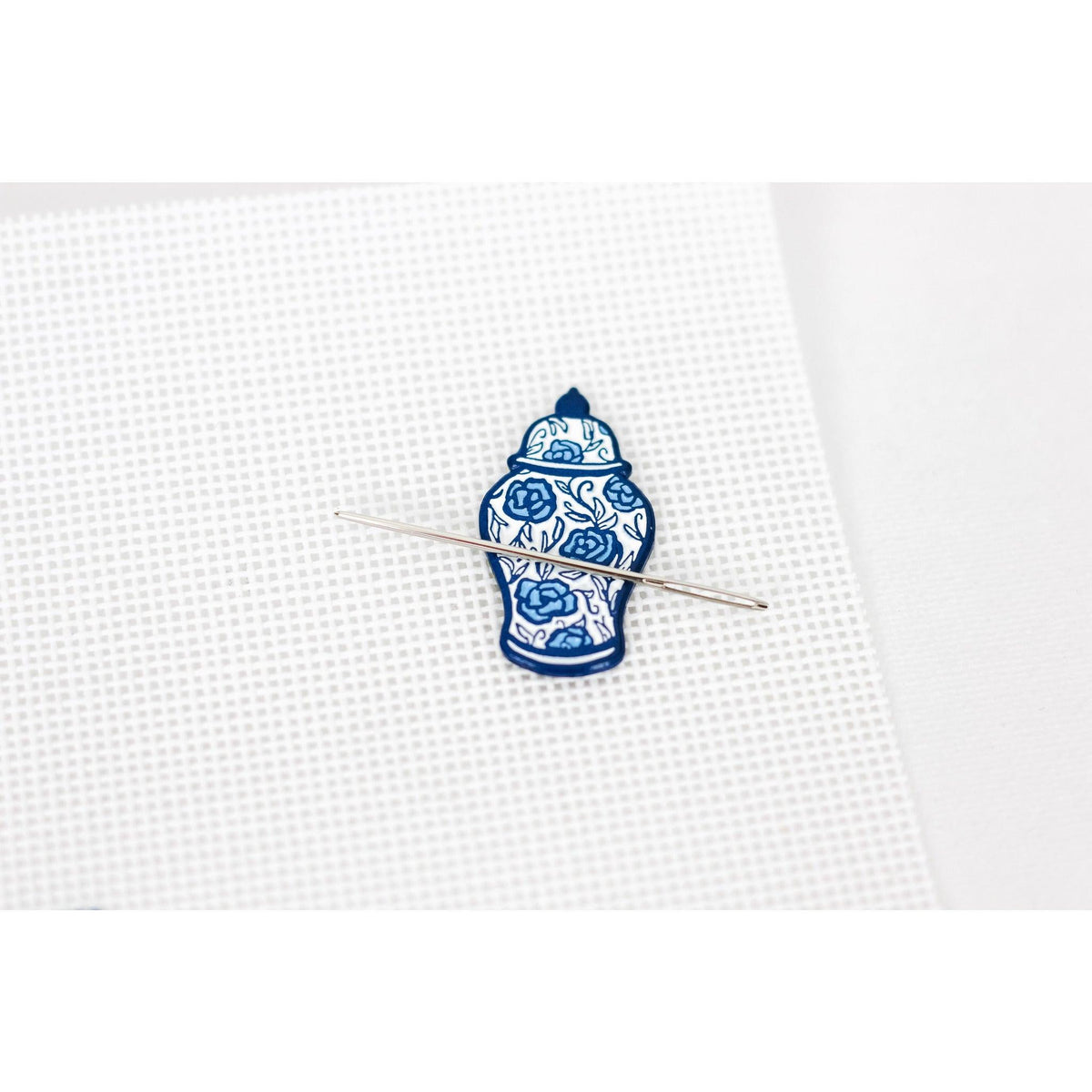 Ginger Jar Needle Minder [Needlepoint Canvas and Kit] [Morgan Julia Designs]