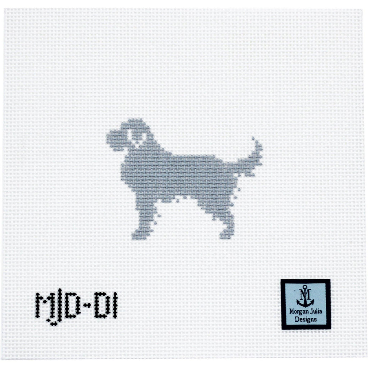 Golden Retriever Silhouette [Needlepoint Canvas and Kit] [Morgan Julia Designs]