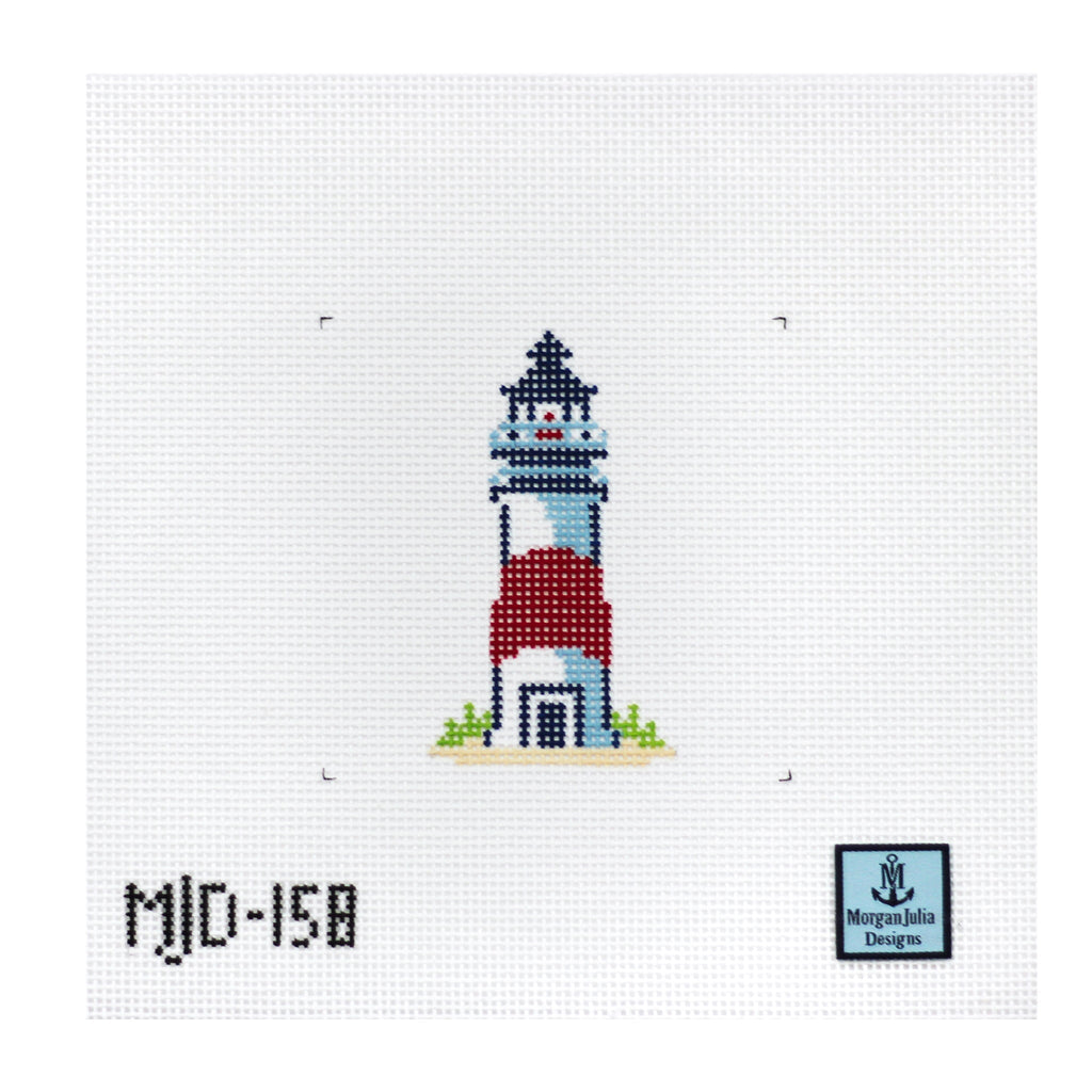 La Plage Lighthouse [Needlepoint Canvas and Kit] [Morgan Julia Designs]