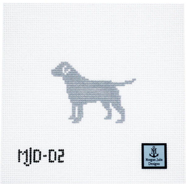 Labrador Silhouette [Needlepoint Canvas and Kit] [Morgan Julia Designs]