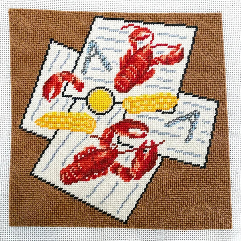 Maine Lobster Night [Needlepoint Canvas and Kit] [Morgan Julia Designs]