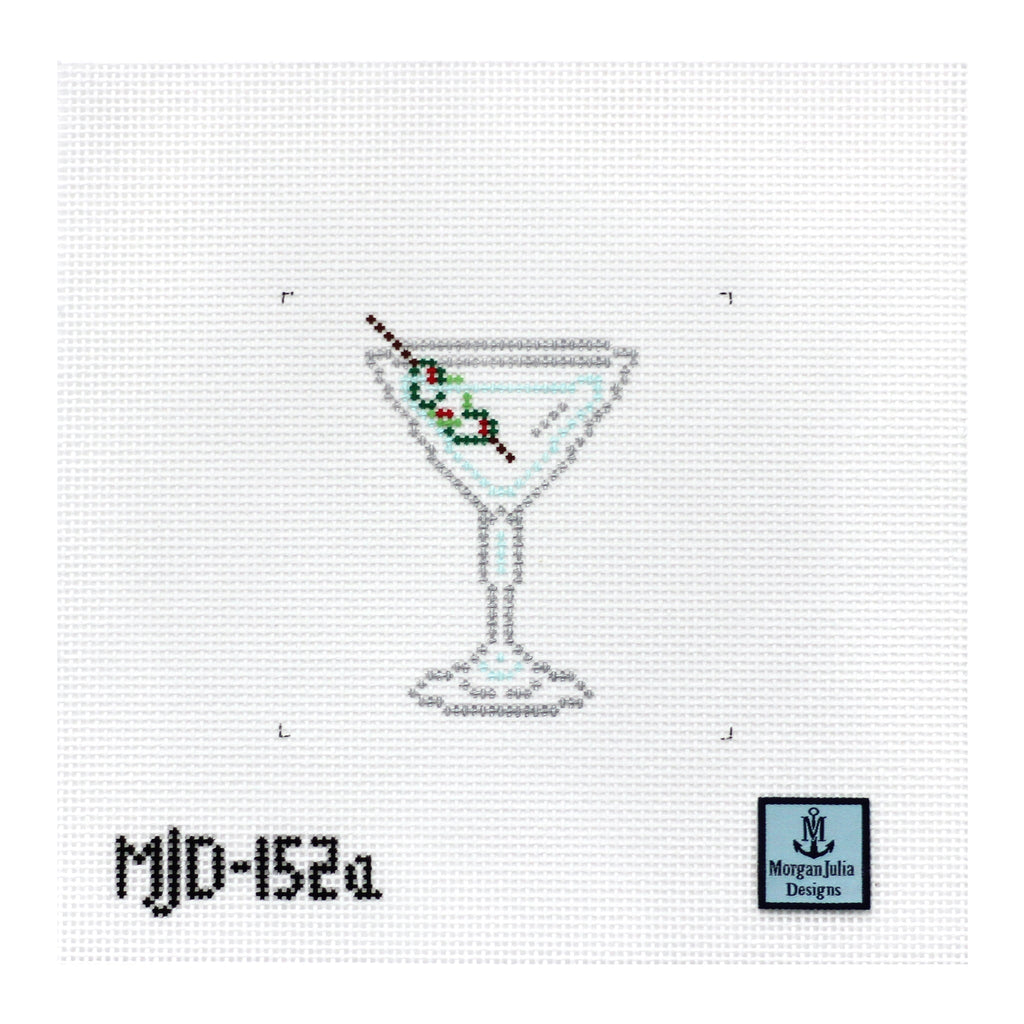Martini Silhouette [Needlepoint Canvas and Kit] [Morgan Julia Designs]