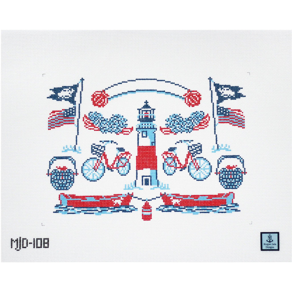 On-Island Outings [Needlepoint Canvas and Kit] [Morgan Julia Designs]
