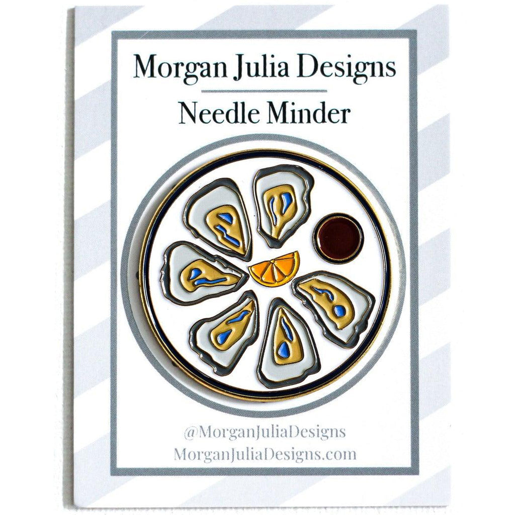 Oysters on the Half Shell Needle Minder [Needlepoint Canvas and Kit] [Morgan Julia Designs]